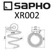 Держатель для фена Sapho X-round XR002 Хром-1