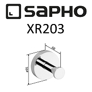 Крючок Sapho X-round XR203 Хром-1