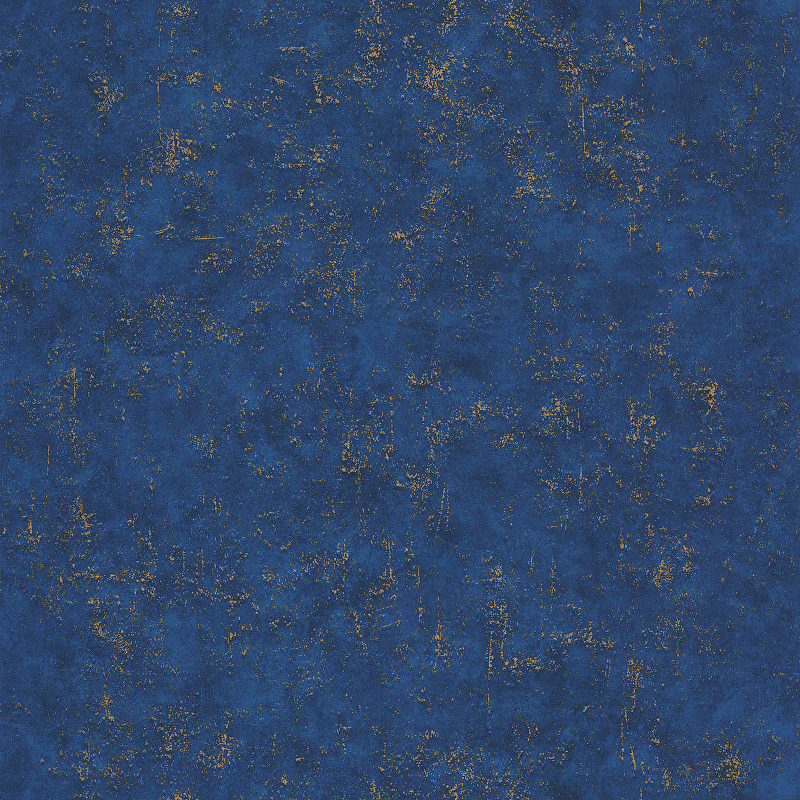 Обои Caselio Beton 101496136 Винил на флизелине (0,53*10,05) Синий, Штукатурка