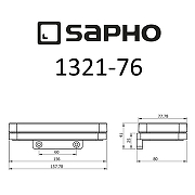 Мыльница Sapho Olymp 1321-76 Хром-1