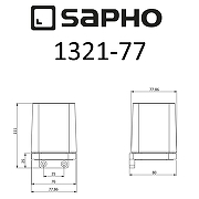 Стакан для зубных щеток Sapho Olymp 1321-77 Хром-1