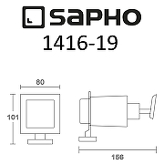 Дозатор для жидкого мыла Sapho Apollo 1416-19 Хром-1