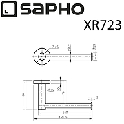 Держатель туалетной бумаги Sapho X-round XR723 Хром-1
