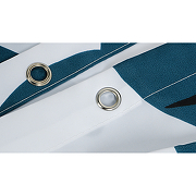 Шторка для ванны Fixsen Design Drop FX-1508 180х200 Белая с синими китами-2