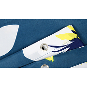 Шторка для ванны Fixsen Design Crosus FX-2513 180х200 Синий с цветами-3