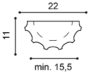 Полуколонна Orac Decor K1001 220x1995x110 мм-3