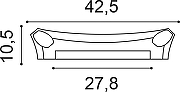 Капитель пилястры Orac Decor K251 425x350x105 мм-2