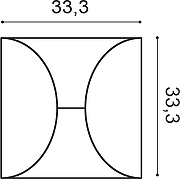 Декоративная панель Orac Decor W107 333x29x333 мм-3