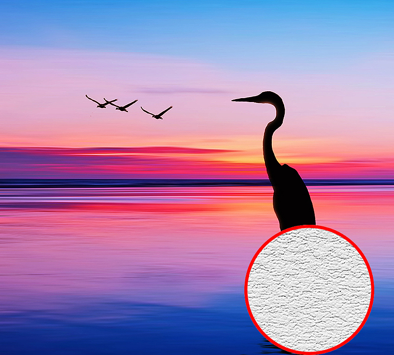 Фотообои Divino B-068 Фактура песок Винил на флизелине (3*2,7) Разноцветный, Море/Птицы