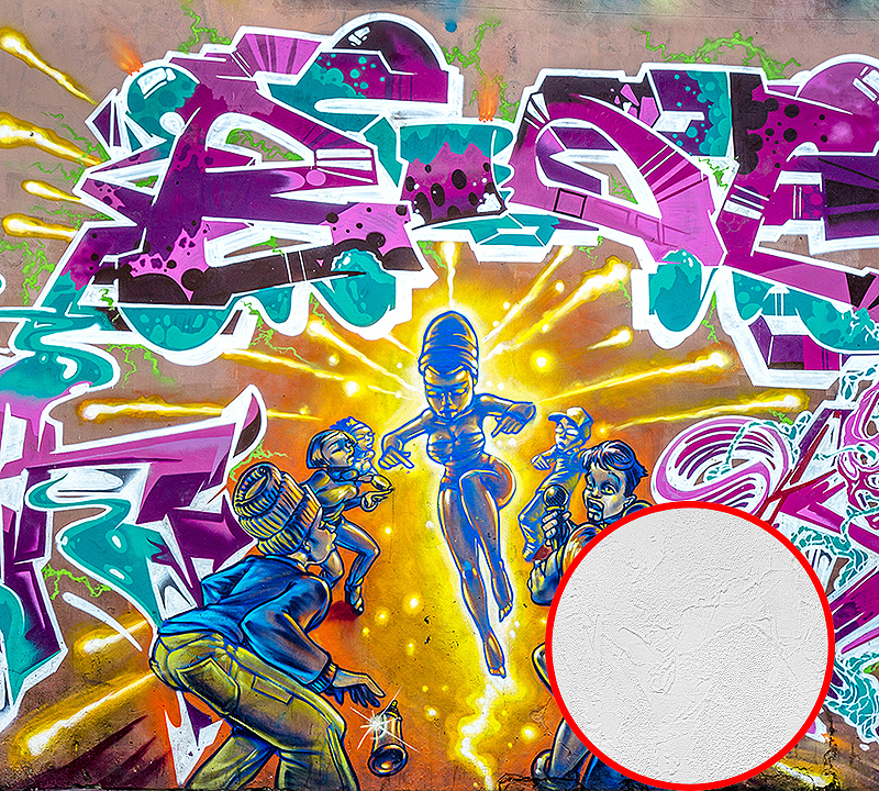 Фотообои Divino B-023 Фактура живопись Винил на флизелине (3*2,7) Разноцветный, Граффити
