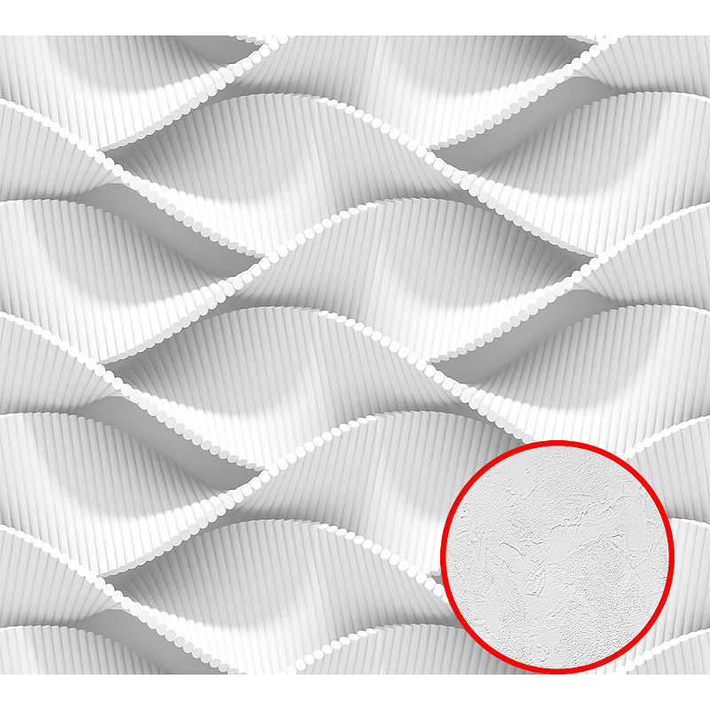 Фотообои Divino T-117 Фактура живопись Винил на флизелине (3*2,7) Белый, Геометрия