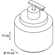 Дозатор жидкого мыла Fixsen Coin FX-250-1 Черный-1