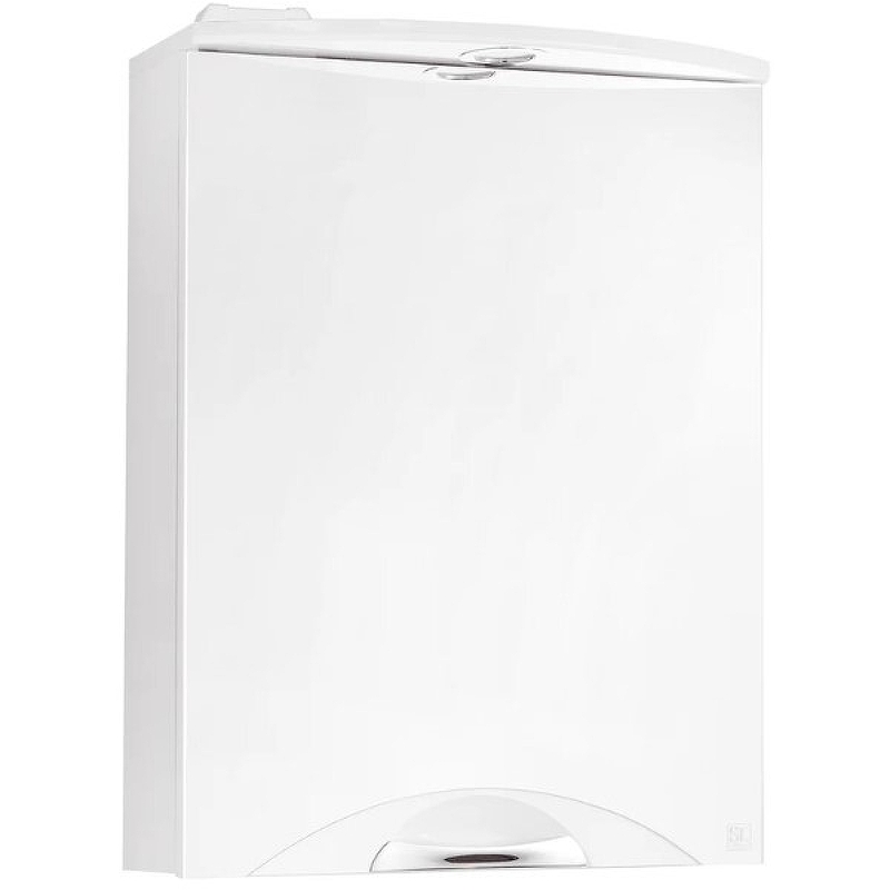 Зеркальный шкаф Style Line Жасмин 2 50 С Люкс ЛС-000010038 с подсветкой Белый глянец