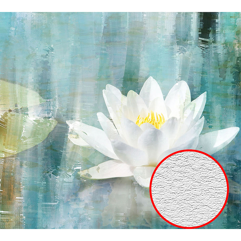 Фотообои Divino E-017 Фактура песок Винил на флизелине (3*2,7) Белый/Голубой, Цветы
