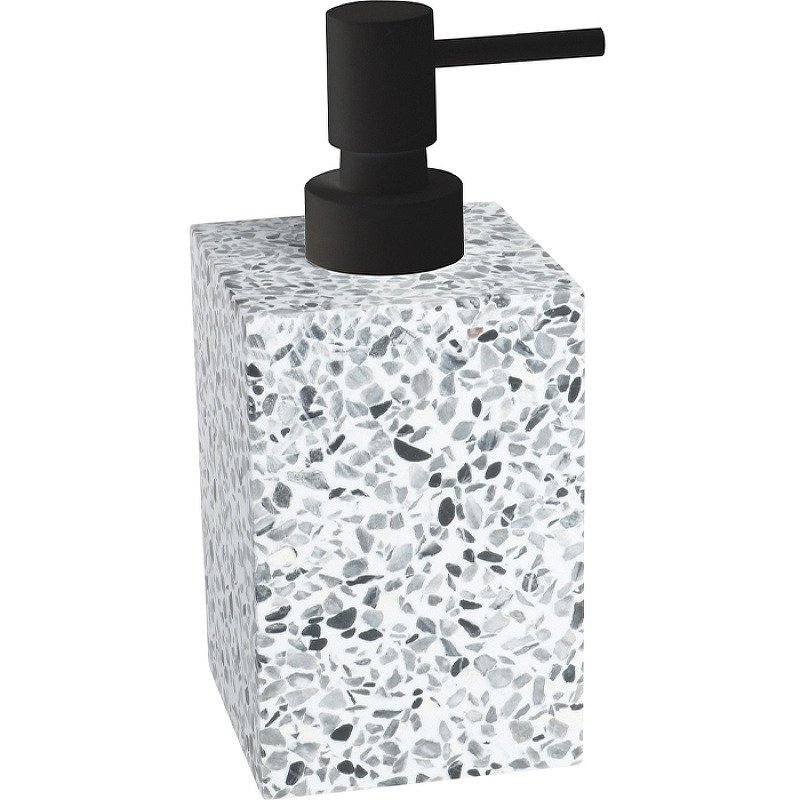 Дозатор для жидкого мыла Fixsen Punto FX-200-1 Серый, черный дозатор для жидкого мыла granit dark полирезин черный серый камень