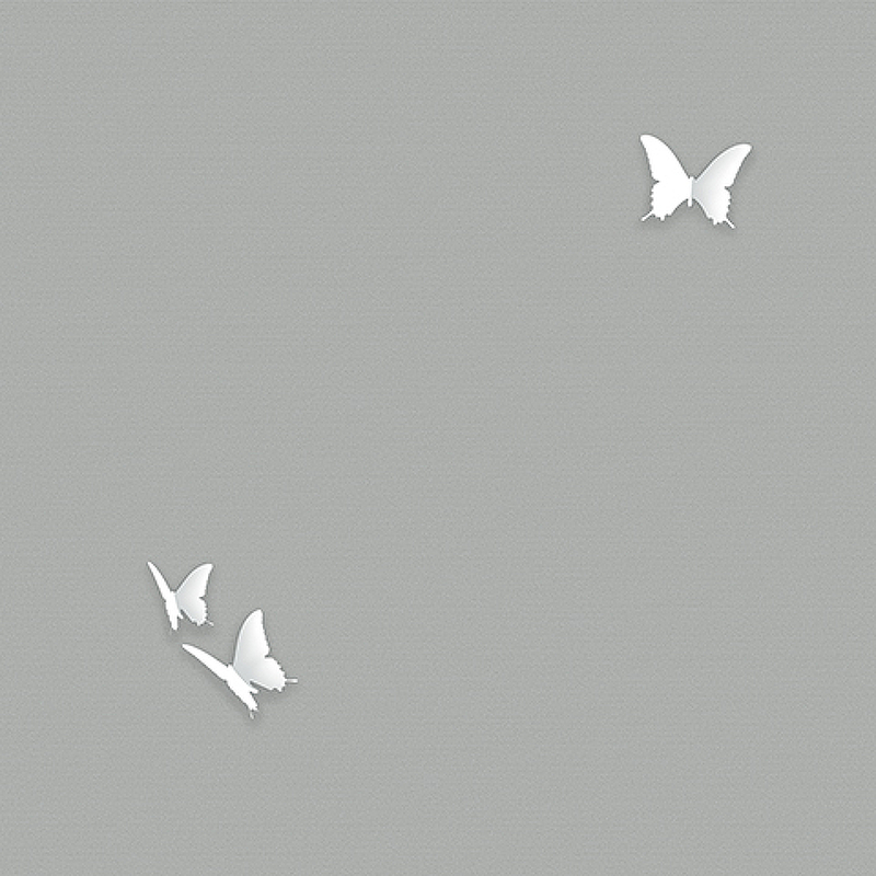 Обои Andrea Rossi Gallinara 54309-7 Винил на флизелине (1,06*10,05) Серый, Бабочки