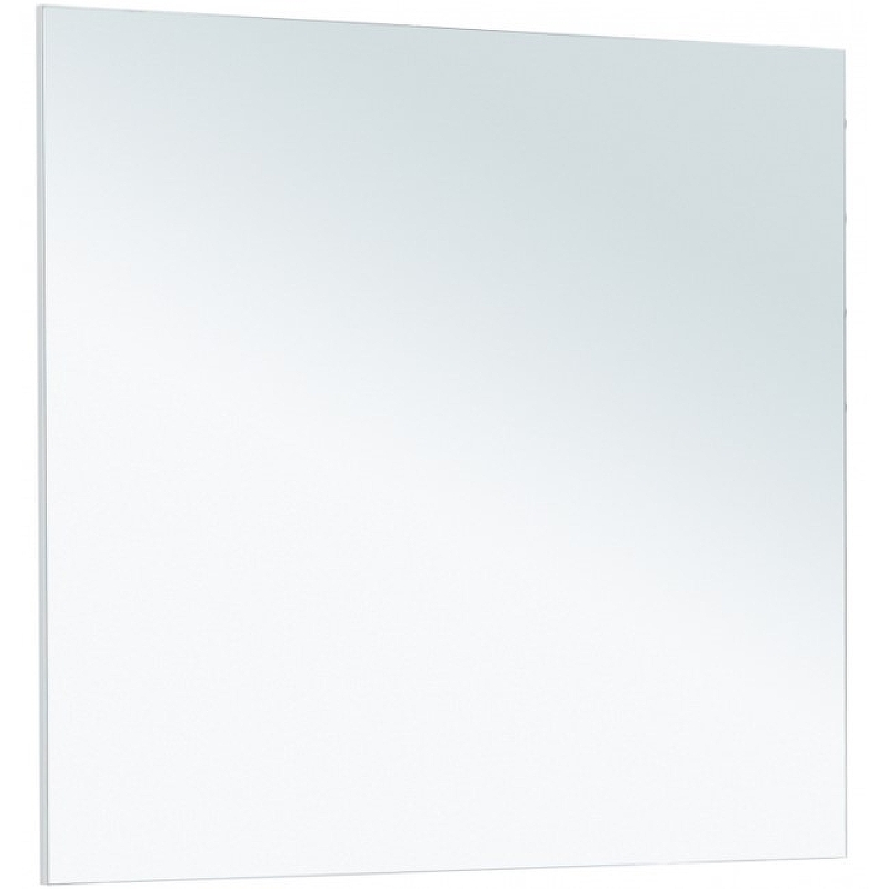 цена Зеркало Aquanet Lino 90 253908 Белое матовое