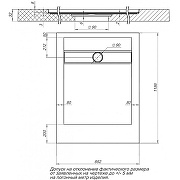 Душевой поддон из искусственного камня Aquanet Delight 120x90 260111 Серый-4