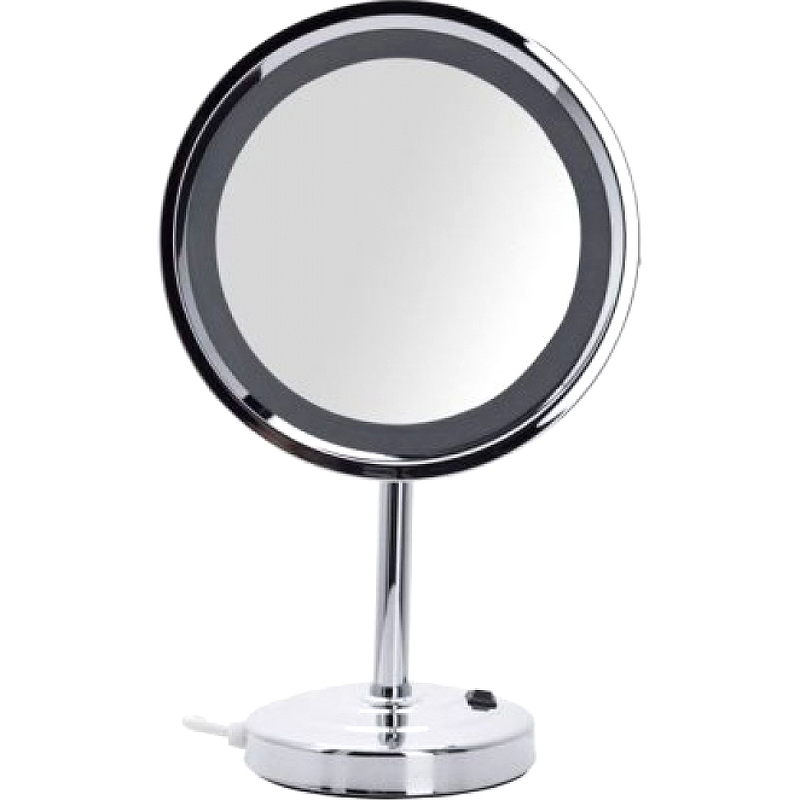 Косметическое зеркало Aquanet 2209D 204516 Хром зеркало hasten зеркало косметическое c x7 увеличением и led подсветкой – has1812