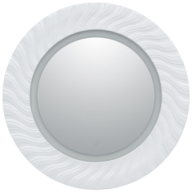 цена Зеркало Aquanet Милан 80 241821 с подсветкой Белый глянец