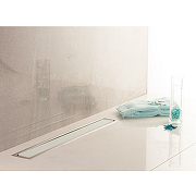 Душевой лоток Pestan Confluo Premium Line 950 White Glass 13000352 с двухсторонней решеткой Хром матовый Белый глянцевый-9