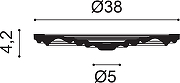 Розетка потолочная Orac Decor R08 380x42x380 мм-1