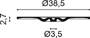 Розетка потолочная Orac Decor R31 385x27x385 мм-1
