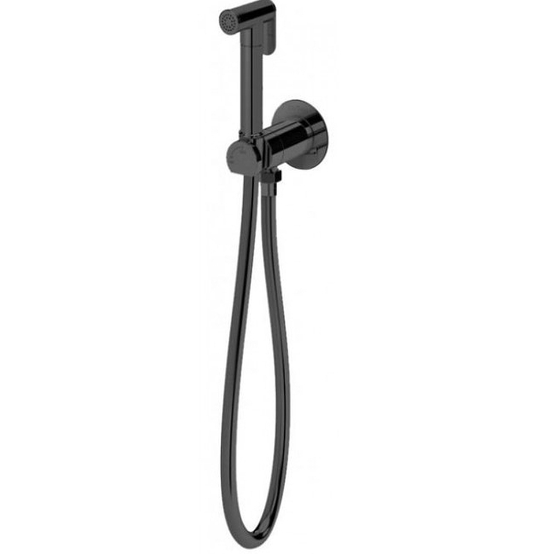 Гигиенический душ Cezares LEAF-DIF-NOP Черный матовый гигиенический душ с запорным вентилем cezares leaf dif 01 хром