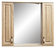 Зеркало со шкафом Stella Polar Кармела 90/С SP-00000183 с подсветкой Карпатская ель-1