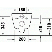 Унитаз Duravit D-Neo 2577090000 подвесной без сиденья-8