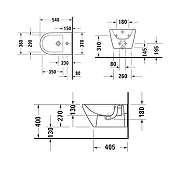 Биде Duravit D-Neo 2294150000 подвесное Белый-4