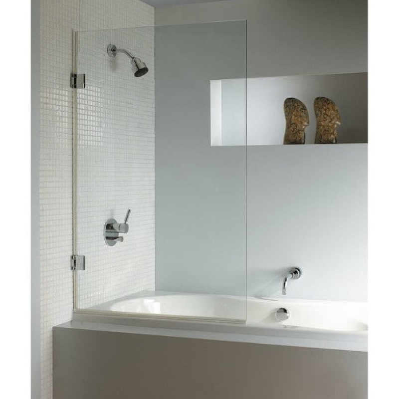 цена Шторка на ванну Riho VZ Scandic NXT X107 80 L G001129120 (GX01032C1) профиль Хром стекло прозрачное