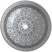 Раковина-чаша Bronze de Luxe Марракеш 40 1008G Белый глянец с декором-1
