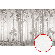 Фреска Ortograf Flora 31001 Фактура бархат FX Флизелин (4*2,7) Серый/Бежевый, Деревья/Животные