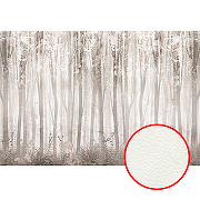 Фреска Ortograf Flora 31031 Фактура флок FLK Флизелин (4*2,7) Серый/Бежевый, Деревья/Животные