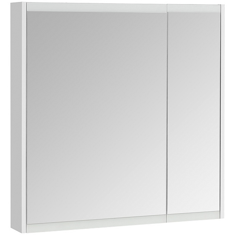 Зеркальный шкаф Aquaton Нортон 80 1A249202NT010 Белый глянец зеркальный шкаф 80х81 см белый глянец акватон беверли 1a237102bv010