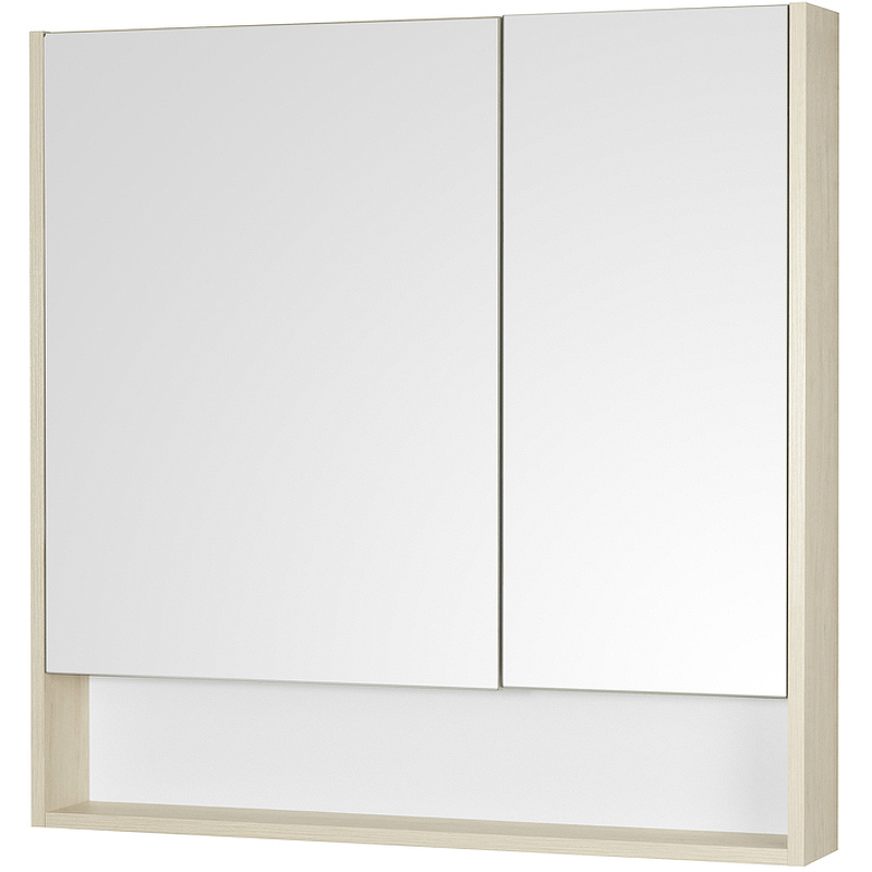 Зеркальный шкаф Aquaton Сканди 90 1A252302SDB20 Белый Дуб верона цена и фото
