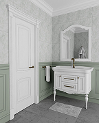 Комплект мебели для ванной ValenHouse Эстетика 100 ES100_КББ Белый ручки Бронза-7