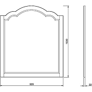 Комплект мебели для ванной ValenHouse Эстетика 100 ES100_КББ Белый ручки Бронза-8