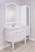 Комплект мебели для ванной ValenHouse Эстетика 100 ES100_КБХ Белый ручки Хром-6