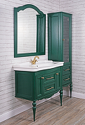 Комплект мебели для ванной ValenHouse Эстетика 100 ES100_КЗБ Зеленый ручки Бронза-6