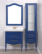Комплект мебели для ванной ValenHouse Эстетика 100 ES100_КСБ Синий ручки Бронза-5