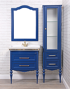 Комплект мебели для ванной ValenHouse Эстетика 100 ES100_КСЗ Синий ручки Золото-5