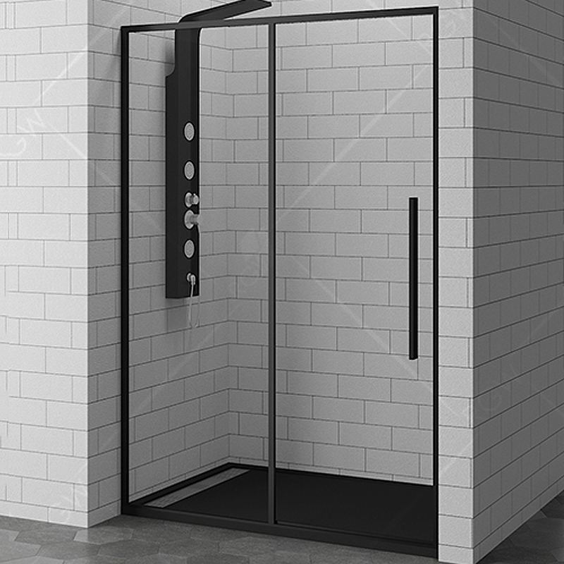 Душевая дверь RGW Stilvoll SV-12B 150 32321215-14 профиль Черный стекло прозрачное душевая дверь rgw sv 12b прозрачное 1400
