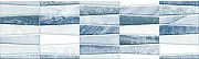 Керамический бордюр Шахтинская плитка (Unitile) Аника голубой 01 7,5х25 см