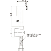 Гигиенический душ GPD STS04-A Хром-1