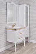 Комплект мебели для ванной ValenHouse Эстетика 80 ES80_КБЗ Белый ручки Золото-5