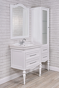 Комплект мебели для ванной ValenHouse Эстетика 80 ES80_КБХ Белый ручки Хром-5