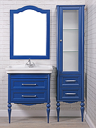 Комплект мебели для ванной ValenHouse Эстетика 80 ES80_КСХ Синий ручки Хром-5