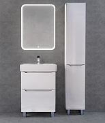 Зеркальный шкаф Jorno Briz 50 Bri.03.50/W с подсветкой с сенсорным выключателем-3